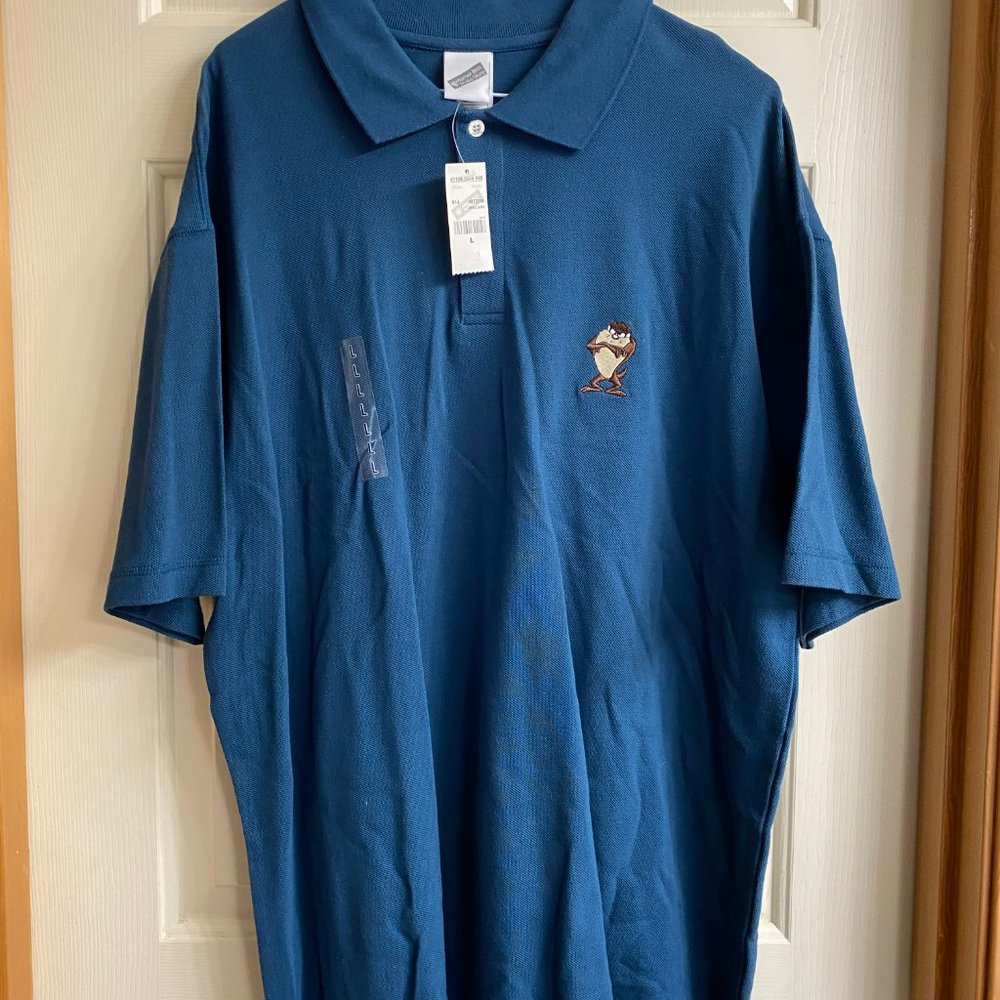 Vintage Warner Bros Studio Polo Shirt - Tasmanian Devil